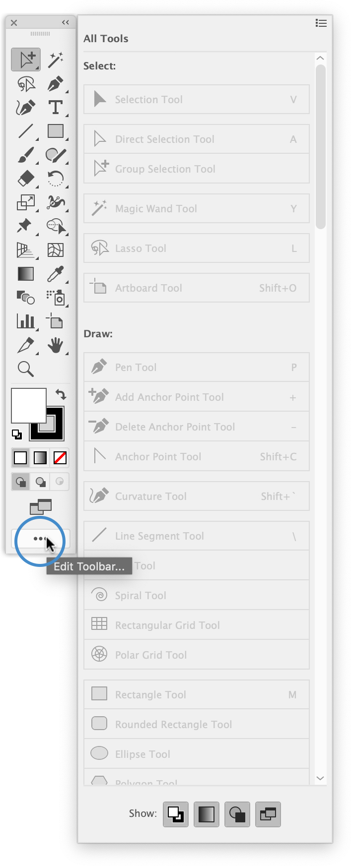 Edit Toolbar