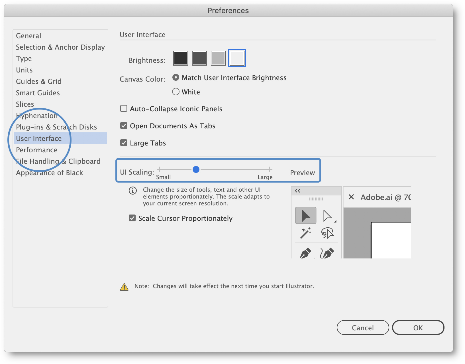 UI Scaling